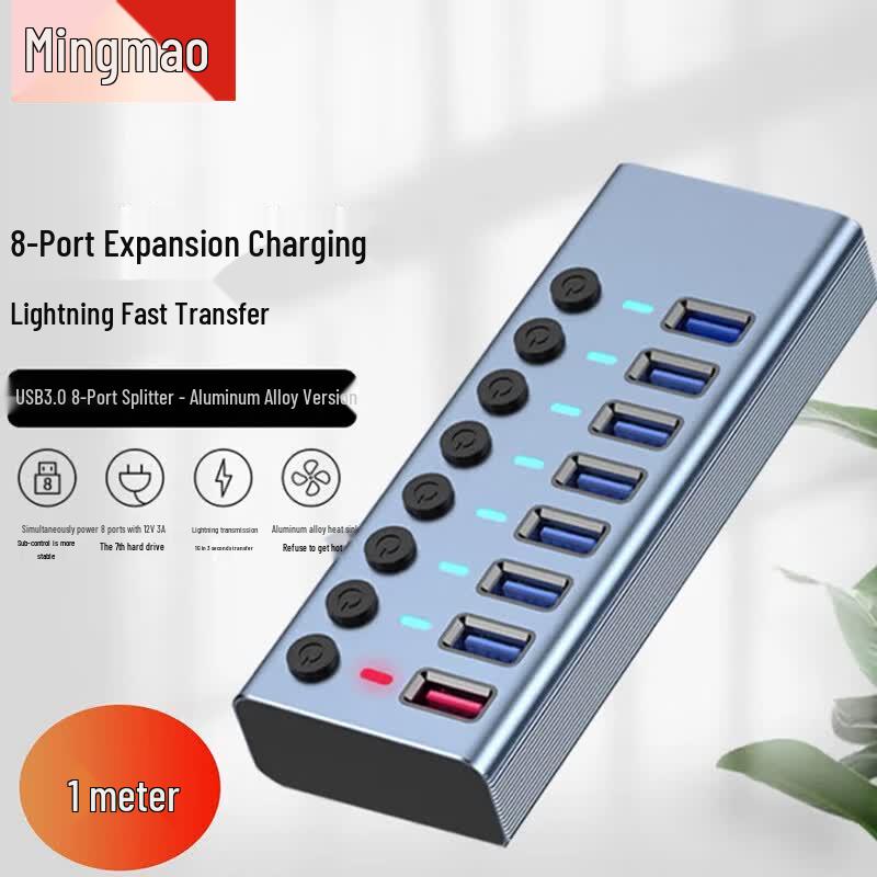 High-Speed USB 3.0 Hub with Individual Switches