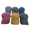 Washed old letter baseball cap sun protection sun visor personalized wide brim American cool men's and women's peaked cap