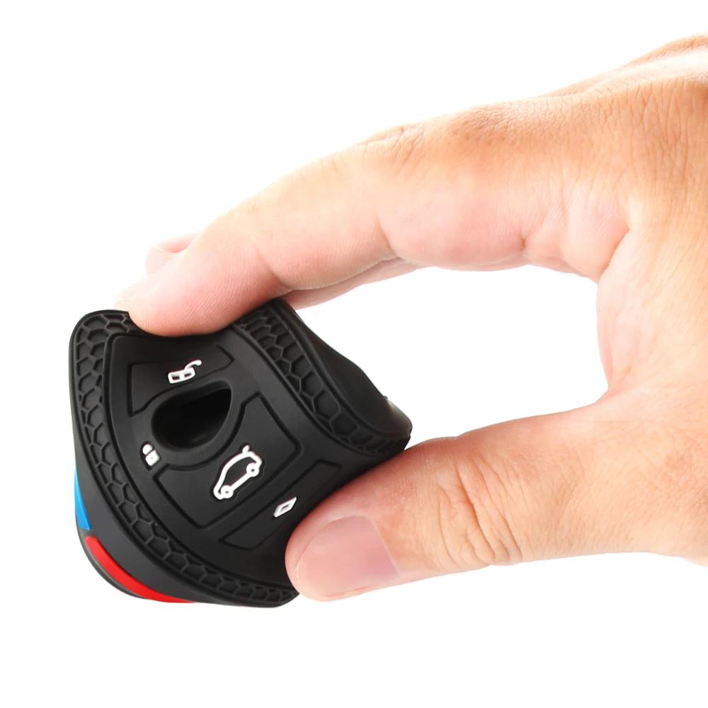 Soft Car Remote Key Case Cover Fob For BMW F20 F30 G20 F31 F34 F10 G30 F11 X3 F25 X4 I3 M3 M4 1 3 5 Series Shell Accessories
