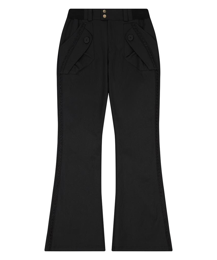 LUVISTRUE El Ribbon Bootscut Pants(Black)