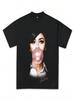 Mariah Music The Scientist Shirt Print Short Sleeve Round Neck Casual Tee Clothes Fashion Streetwear Unisex