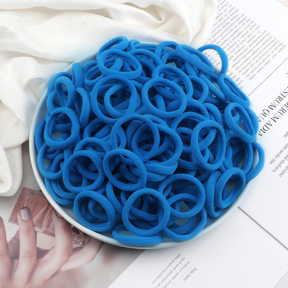 51 Colors Basic Elastic Hair Band for Girls 20/30/50PCS 4cm Simple Solid Color Headband Women Hair Accessories Scrunchies Holder