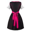 Beer Festival Costume, Women's Performance Costume, Floral Print Square Neck Dress