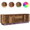 VidaXL TV Cabinet with LED Lighting Old Wood 160.5x41x50 Cm, TV Stand, TV Unit, Multimedia Cabinet, TV Bench, Furniture 3328433