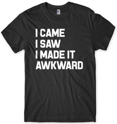 Je Suis Venu J'ai Vu J'ai Rendu Ça Gênant Drôle T-shirt Unisexe Homme Enfant