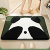 Cartoon Panda Bathroom Floor Mat, Toilet Door Absorbent Foot Mat, Household Bathroom Door Mat, Cashmere Dirt-resistant Carpet