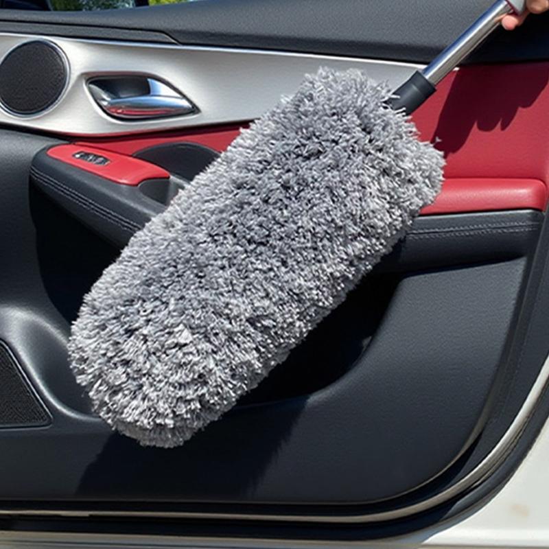 Washable Gentle Automotive Cleaning Brush Removes Fine Particles Ergonomic Grip Lightweight Build For Quick Dust Removal