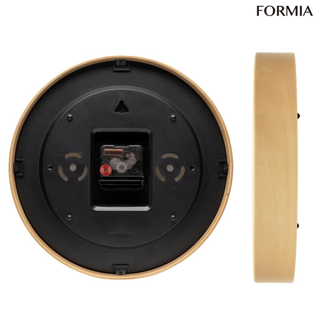Formia Wall Wooden Wall Continuous Second Interior Natural Quiet Wall Beauty Hodogaya Electronics Clock, Design, Hook, Hand, Analog, Decor, Color,