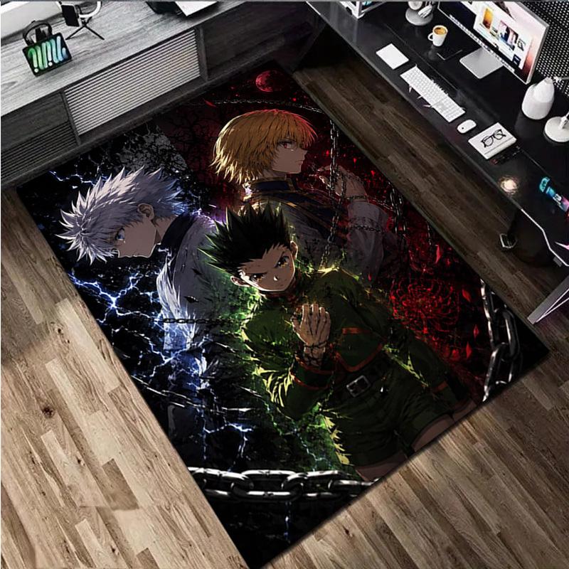 Hunter X Hunter: Bonds Unite Home Carpet Office Decorative Carpet For Living Room Bedroom Door Mat Floor Rug Computer Chair Area Rug