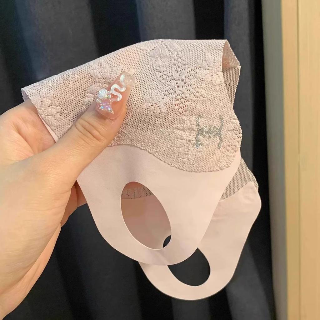 Elegante 3D-Spitzen-Sonnenmaske mit Augenschutz - Dünn, UV-Schutz, Eisseide für den Sommer