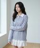 THE GREEN LAB Pinstripe Rugby T-Shirt [Light Blue]