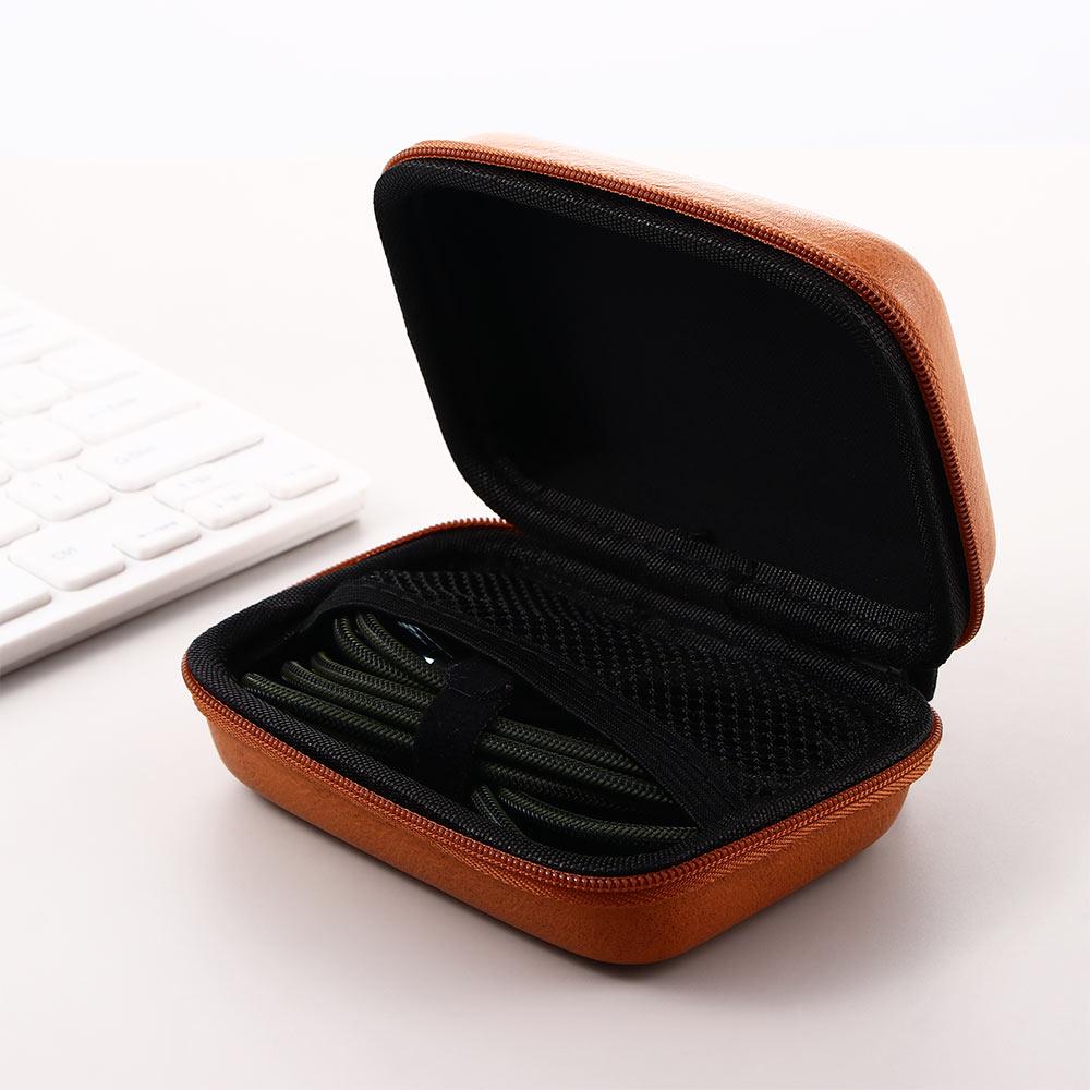 Bag Headphone Case Data Cable Bag USB Data Cable Organizer Earphone Storage Bag Zipper Hard Box