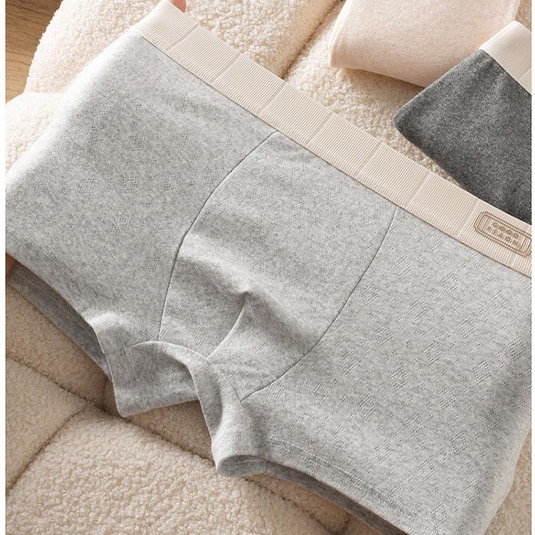 3pcs Men's Underwear Men's Boxer Shorts Breathable Mid Waist Underwear Men's Four Cornered Underwear Boxer Brief