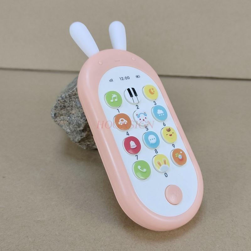 Baby-Mobile Spielzeug - Kinder Baby Früherziehung Musik Beißbar Simulation Telefon Mädchen 1 Jahr Alt