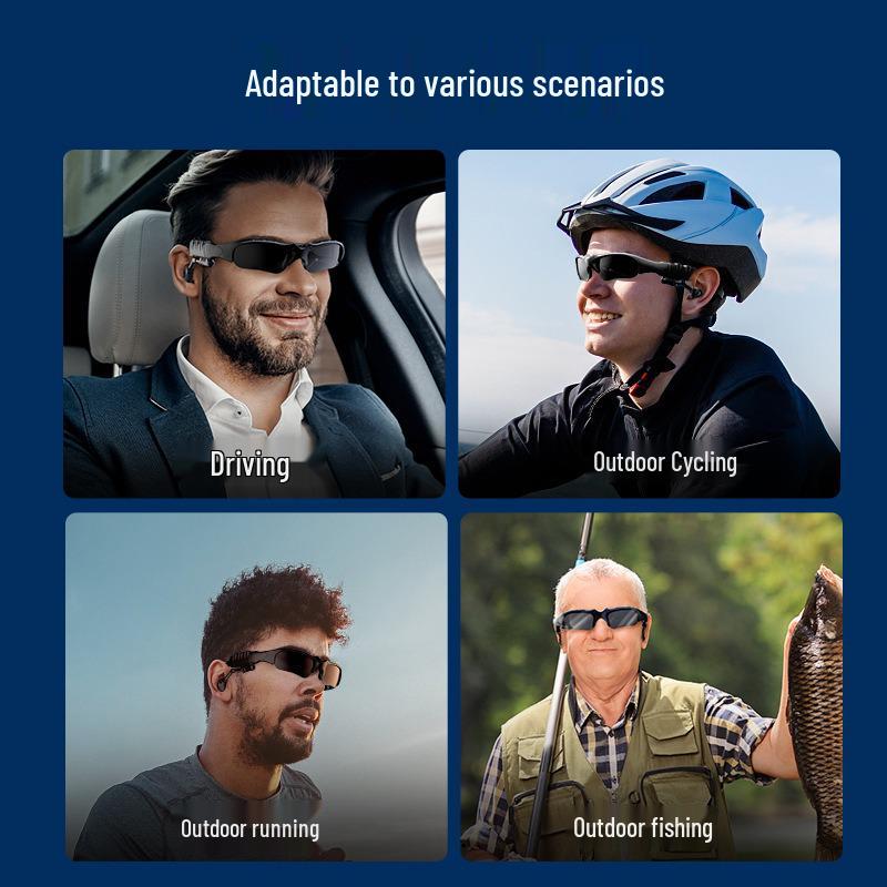 Bluetooth Sunglasses with Earphones - Wireless Music Glasses