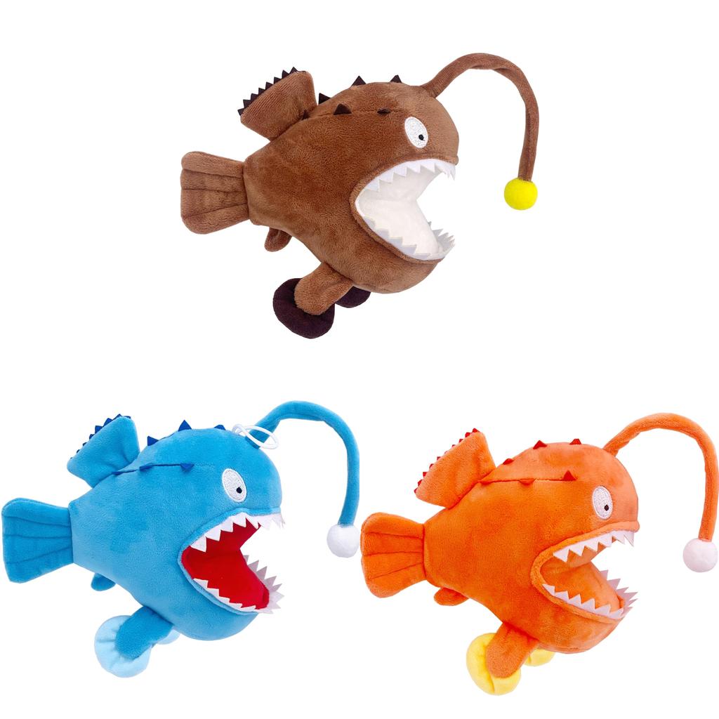 Melanocetus Johnsonii Plush Fish Toy With Soft Crystal Cotton For Kids And Collectors