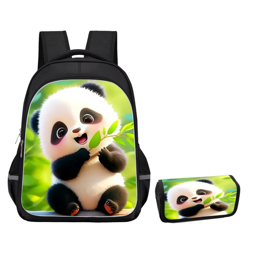 Stampa ad Alta Definizione Panda Alto Valore Attraverso il Confine Protezione Bordo Grande Capacità Tempo Libero Cancelleria Custodia Astuccio Due Set