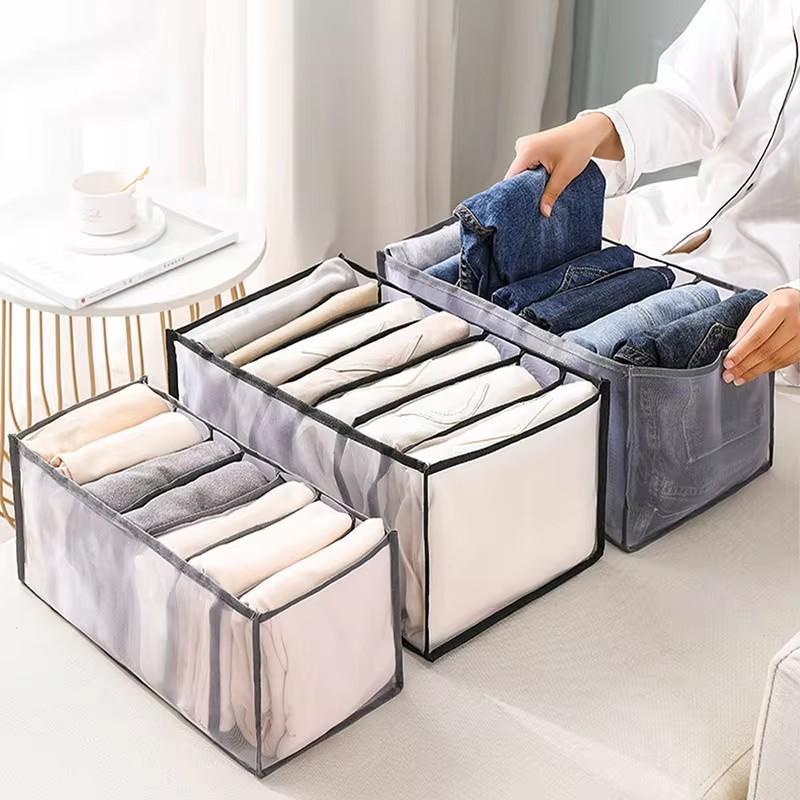 Trousers Clothes Storage Box Jeans Organizer Closet Drawer Compartment Box Bra Socks Underwear Organizer Box Clothes Organizers