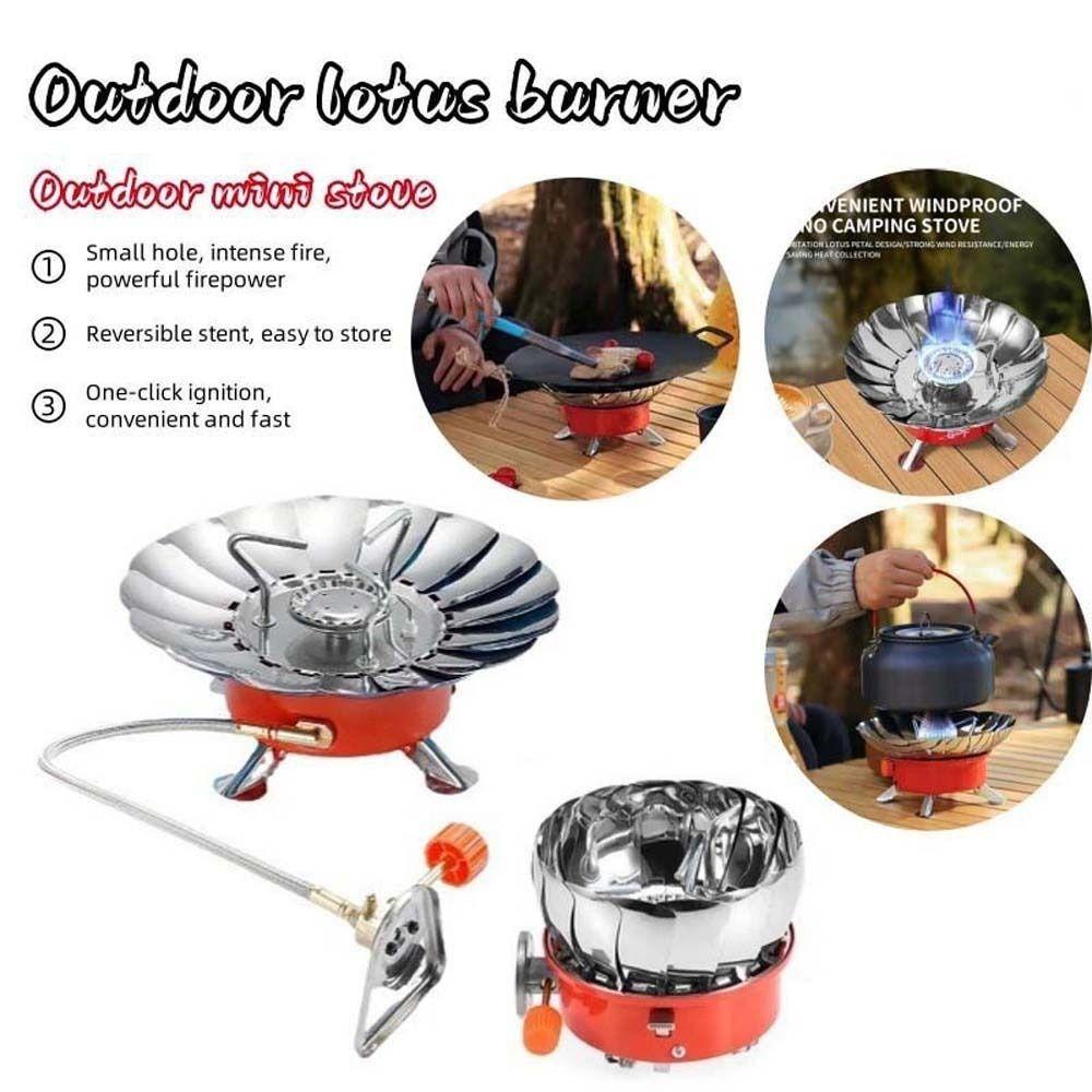 High Power Lotus Cassette Stove 2800W Fondue Gas Cooker Cookware Folding Gas Burner  Outdoor BBQ