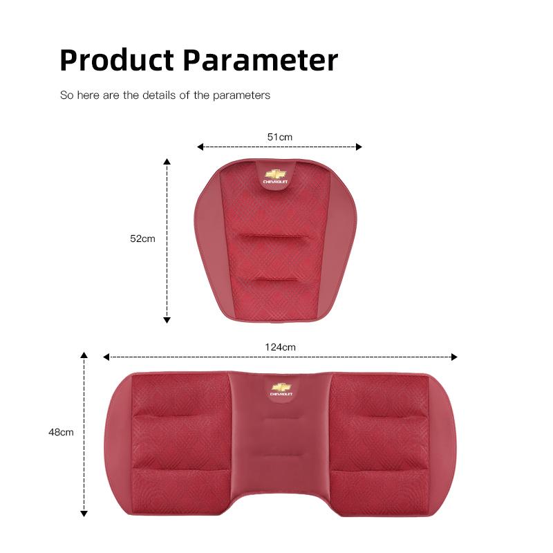 Car Soft Cushion Ice Silk Seat Cover Cushioning Accessories For Chevrolet Corvette Montana TrailBlazer Silverado Traverse Camaro