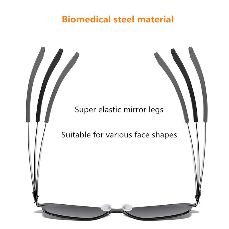 ELIAS-1 Germany Design Sunglasses Men Ultralight Stainless Biological Steel Classic Sunglass Women Outdoor Driving Sun Glasses
