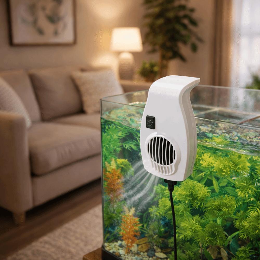Low Noise Fish Tank Cooling Fan Wall Mount USB Cooling Fan Portable Aquarium External Fan  Fishbowl
