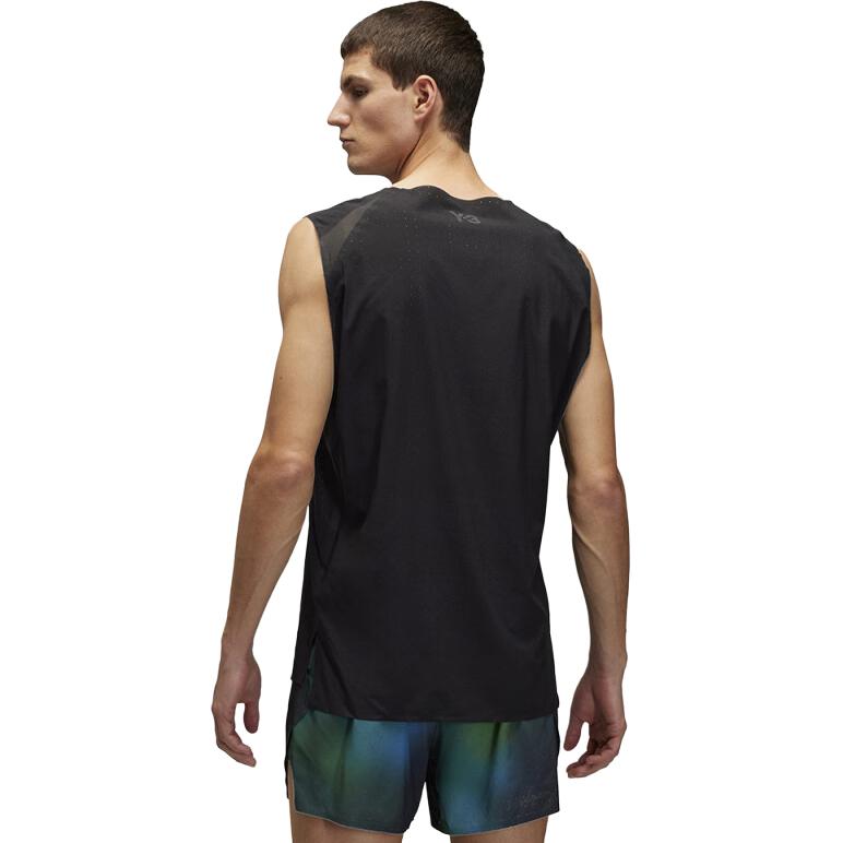 Y-3 Run Tank Black Men Tops JN4885