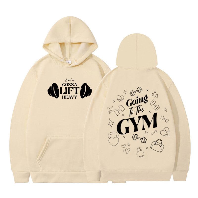 Going To The Gym Funny Fashion Print Hoodie Unisex Fashion Clothing Pullover Autumn Winter Casual Oversized Hooded Sweatshirts