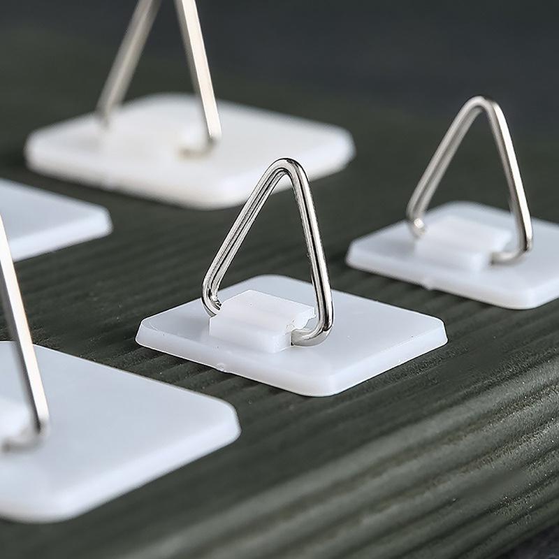 5Pcs Invisible Adhesive Plate Hanger Vertical Plate Holders Portable Wall Dish Hanging Hooks For Home Art Decor Accessories