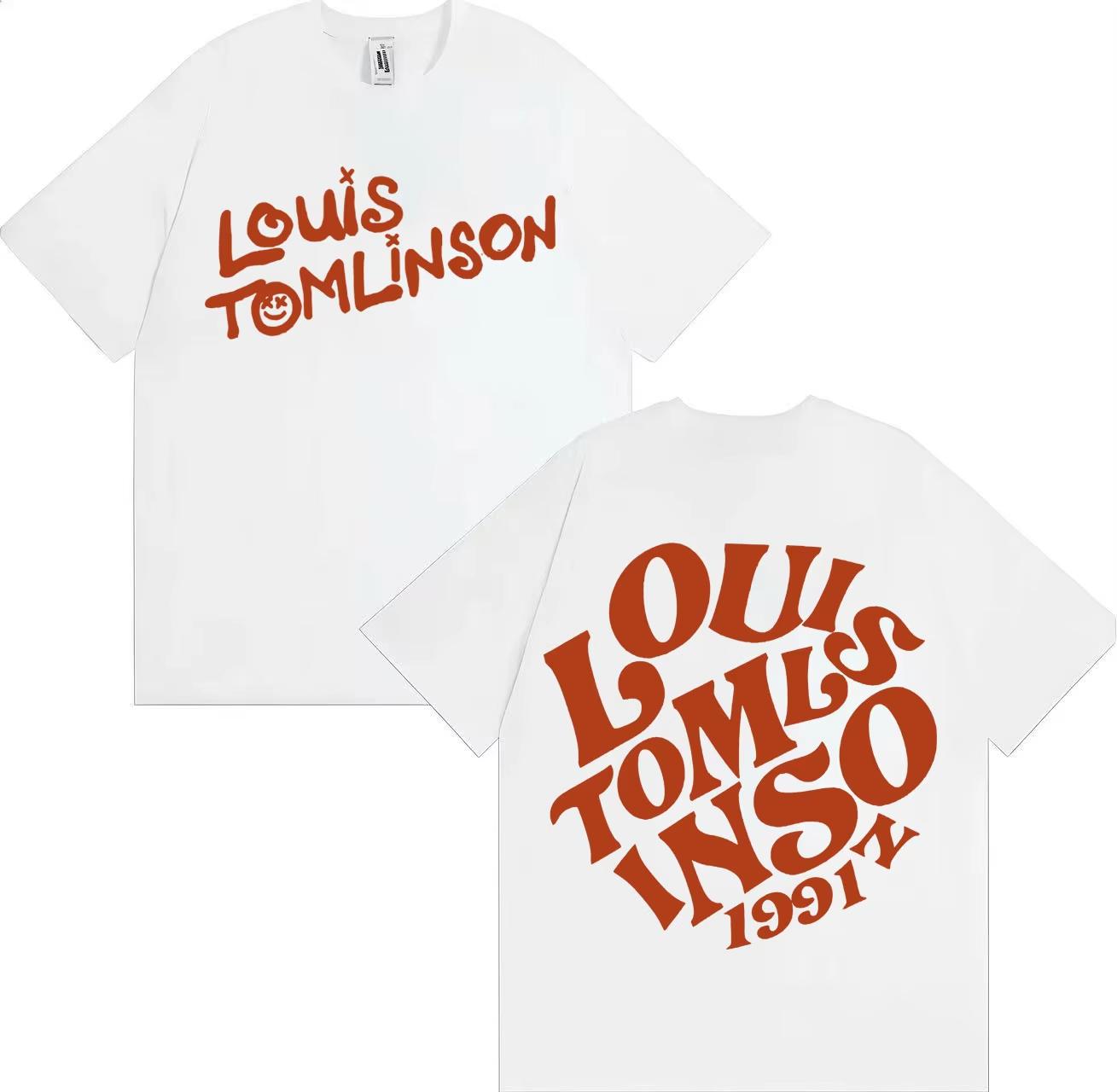 

Summer 2026 New Louis Tomlinson Album Men s T-shirt Fashion Hot Men s and Women s Same Round Neck Print T-shirt S разноцветный