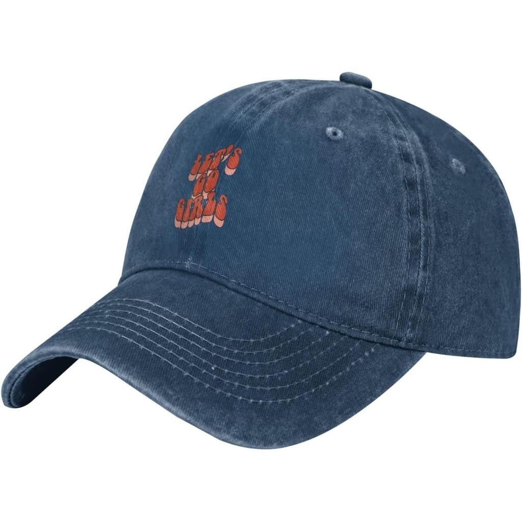 Lets Go Girls Washed Baseball Cap Vintage Cotton Dad Hat Casual Adjustable Sun Protection