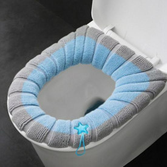 

Extra Thick Universal Toilet Seat Cover Cushion - Large Size, All-Season Comfort