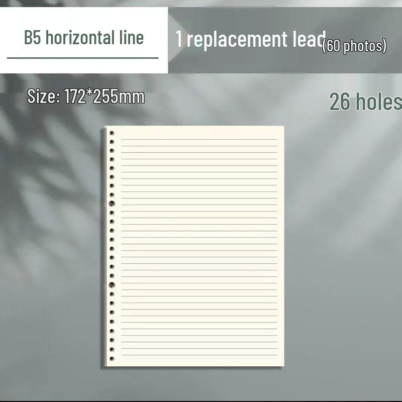 Cute A5 Loose-Leaf Notebook: Myriad Styles, Meow Fun Time, Thickened B5 Edition for Students