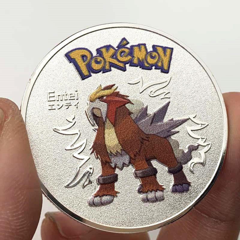 Pokemon Anime Gold Coin Game Commemorative Coin Pikachu Collection- Cute Decorative Piece