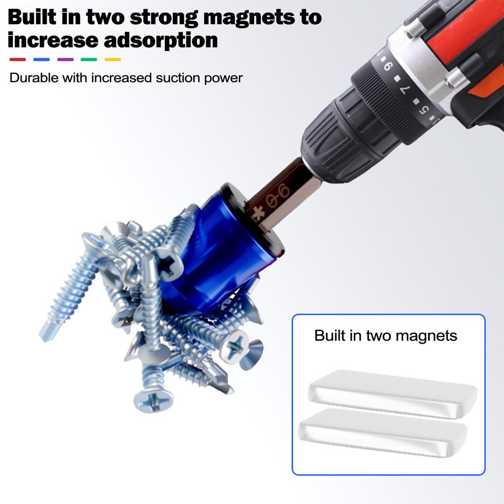 Aluminum Alloy Magnetic For Ring Magnetizer For 6 35mm Screwdriver Bits To Enhance Magnetism And Assist Screw Holding In For Electric Screwdrivers