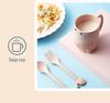 Dinosaur-Themed Children's Dinnerware Set: Divided Plate, Bowl, and Cutlery for Boys Aged 4-6