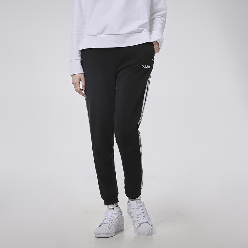 Adidas Classic Three-Stripe Knit Joggers Women Bottoms Black GP7131