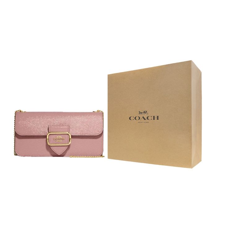 Coach Morgan 20 Chain Clasp Leather Handbag Women Handbag Pink CF476-IMDRO