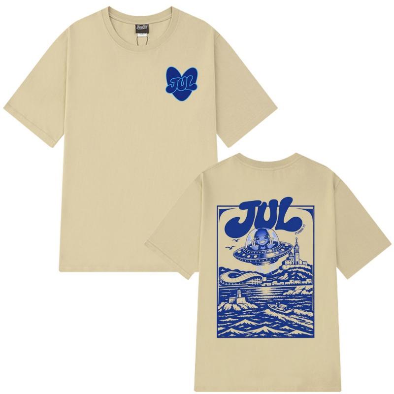 Rapper Jul Graphic T-shirt Men's Women Clothing Fashion Hip Hop Y2K Top Casual Cotton Short Sleeve Oversized T-shirts Streetwear