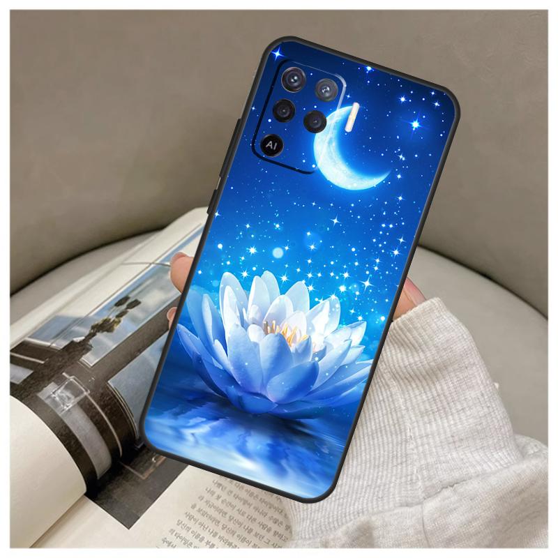 Sommer Lotus Hülle Für Oppo A5 Pro A38 A58 A78 A98 A54 A74 A94 A18 A57 A17 A77 A80 A60 A40 A96 A76 A16 A15