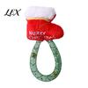 Mesh Tube Teething Toys Christmas Catnip Toy for Indoor Cats, Stuffed Cat Chew with Relief Kittens Tube, Interactive Flexible Bell Holiday Gift Teeth