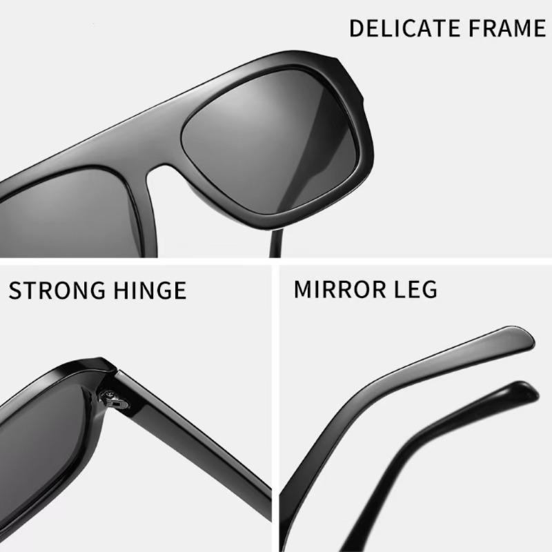 UV Protected Lightweight Comfortable Durable High Quality Stylish High End Retro Oversized Square Shaped Women Sun Glasses