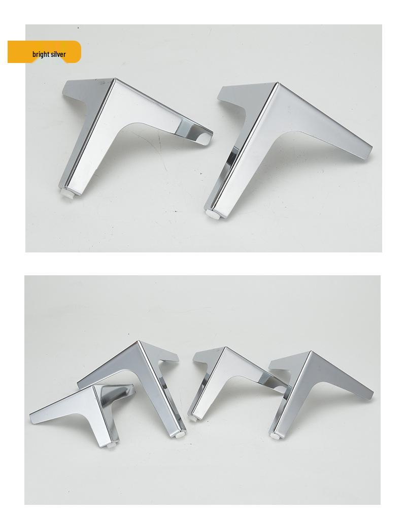 Elegant Tri-Pronged Metal Legs for Furniture: Sofa, Coffee Table, Cabinet, and Bathroom Cabinet Support