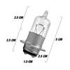 Motorcycle Headlight Halogen Bulb 12V Super Bright H6 T19 P15D Night Running Lamps Bulb Super Bright Lights