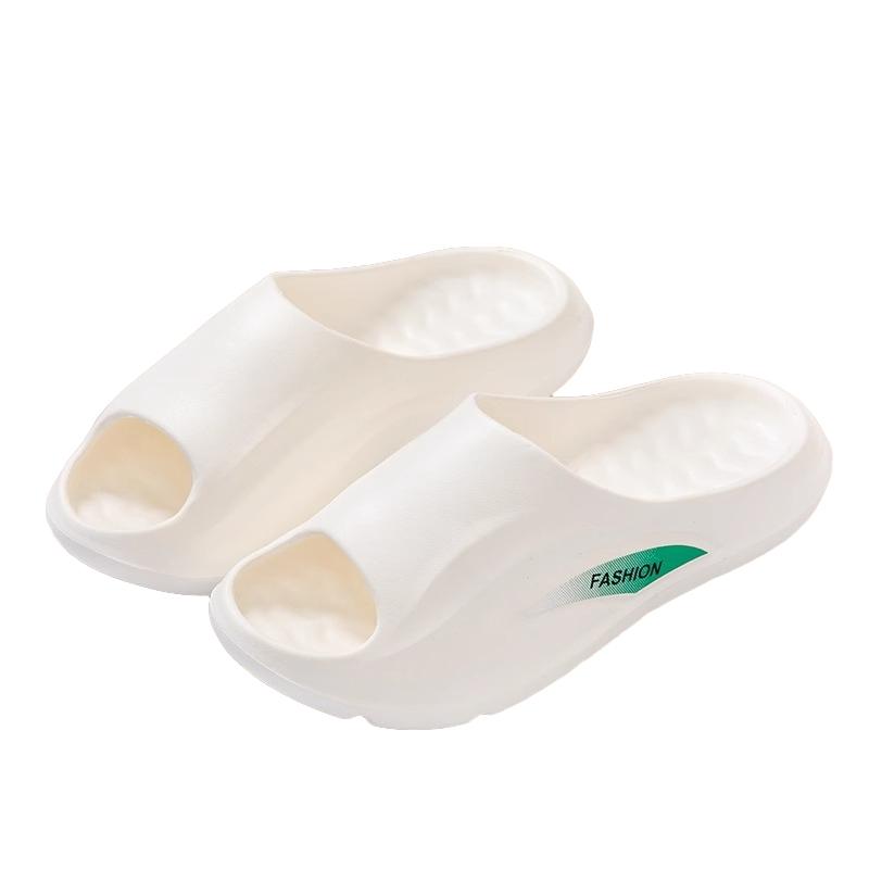 

Жіночі тапочки з товстим низом EVA, літні тапочки для домашньої ванної кімнати, що не ковзають, зручні тапочки для пар для відпочинку 45 білий