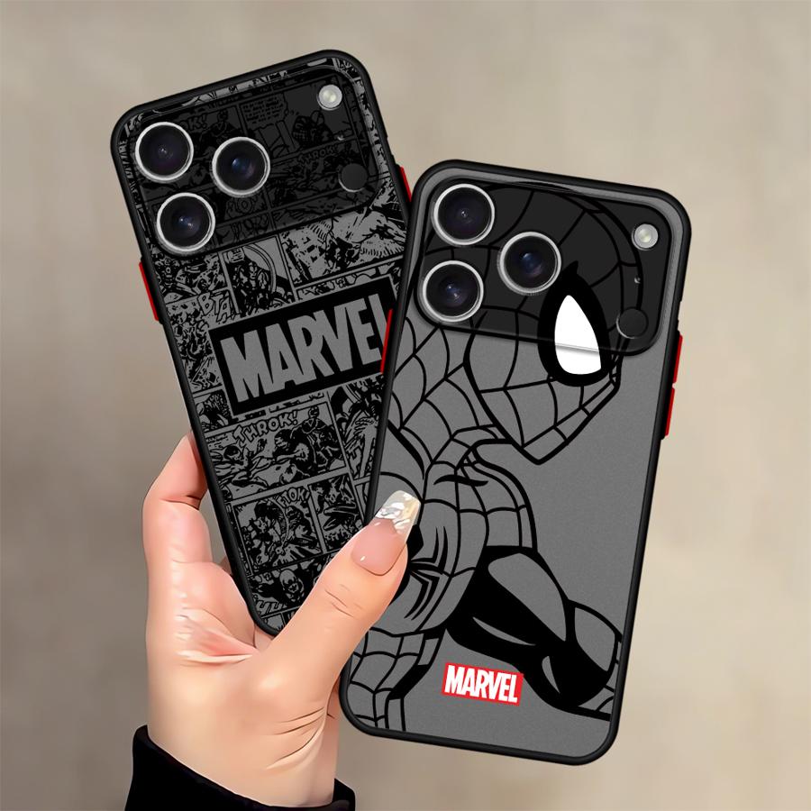 Marvel Spiderman Coolt Telefonfodral för Apple iPhone 16e 15 16 14 Plus 13 Mini 12 13 11 17 Pro Max 17 Air XS Max 7 8 Mjukt Fodral