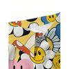 Women's Short Sleeve Button Up Shirt Smiling Flower Heart Print Full Body Cartoon Patterns Machine Washable Casual Office Spring