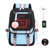 Casual Student School Bag USB Charging Rucksack Zipper Rapper Singer Mochilas Multicolor Option Backpack for Teen Boys Girls