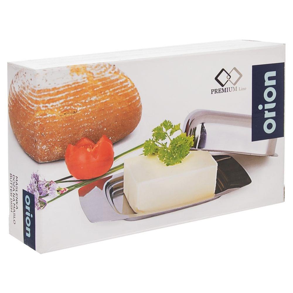 Stainless Steel Butter Dish with Cover 18.5x12x8cm