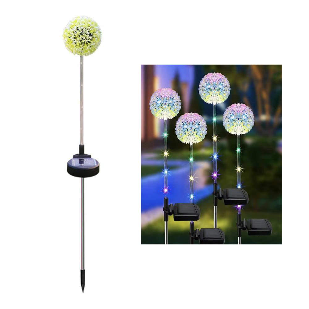 Outdoor Solar Löwenzahnlicht mit 2 Modi Solar-Gartenleuchten IP65 Wasserdicht Dekorationslicht für Garten Rasen Hof Hochzeit
